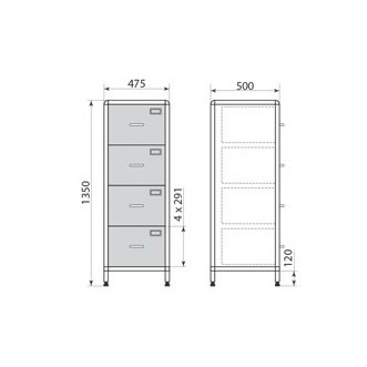 Медицинский шкаф ДМ-2-001-25