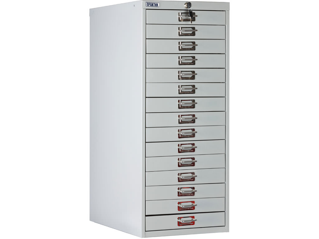 Многоящичный шкаф для офиса ПРАКТИК MDC-A3/910/15