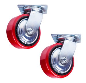 Колесо поворотное полиуретан/металл TOR (C550S/PU2040CB3ra/TG) 200мм