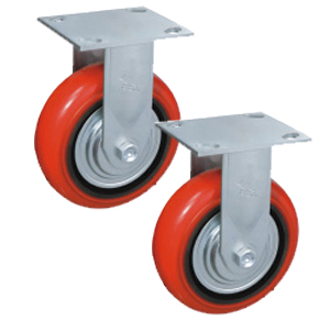 Колесо неповоротное полиуретан/металл TOR (C550R/PU1040CB3ra/TG) 100мм