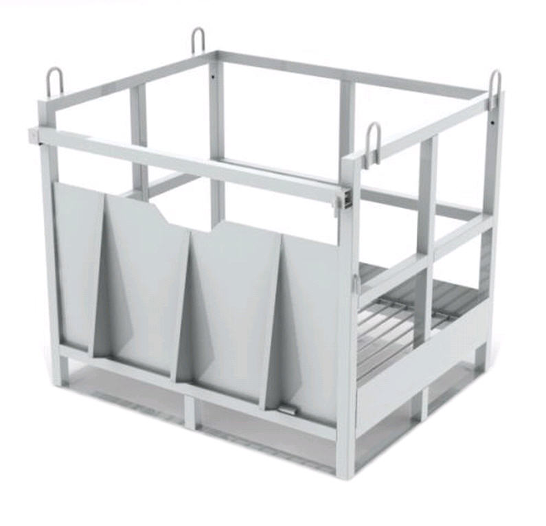 Контейнер (паллета) для 12-ти кислородных газовых баллонов КГБ-01