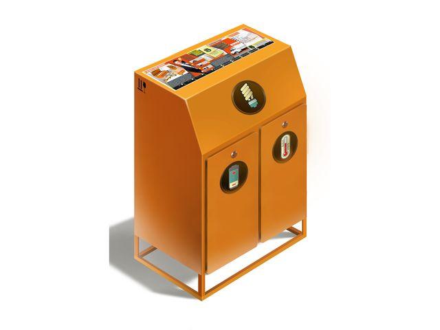 Контейнер ЛБТ 1 для лампочек батареек и термометров