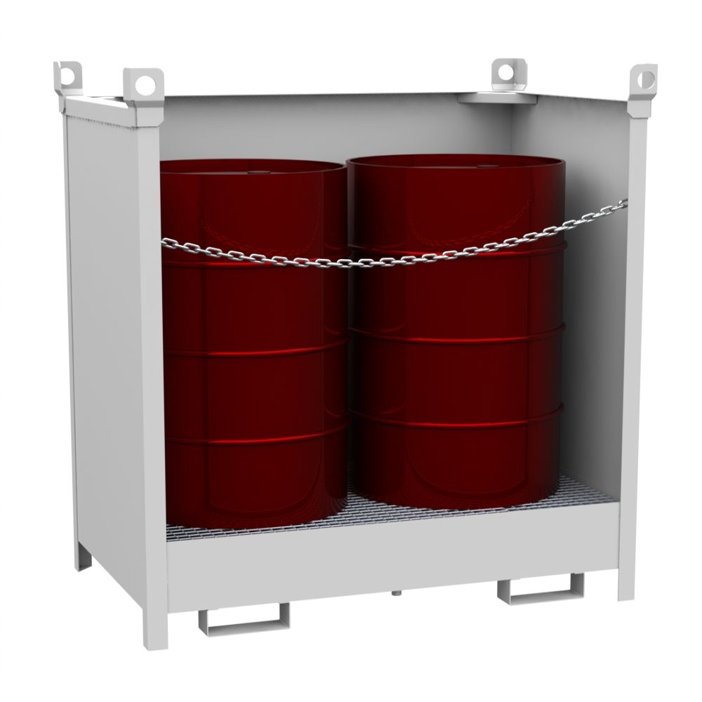 Поддон для 2-х бочек штабелируемый ПБШ-02 (закрытый)