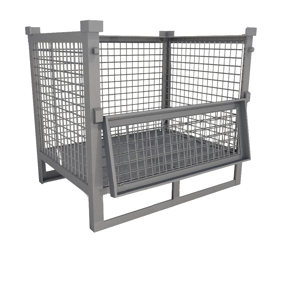 ТМП-32 металлическая тара (сетчатая, с открывающейся боковой стенкой)