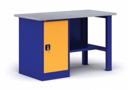 Верстак металлический с одной тумбой ВП-2