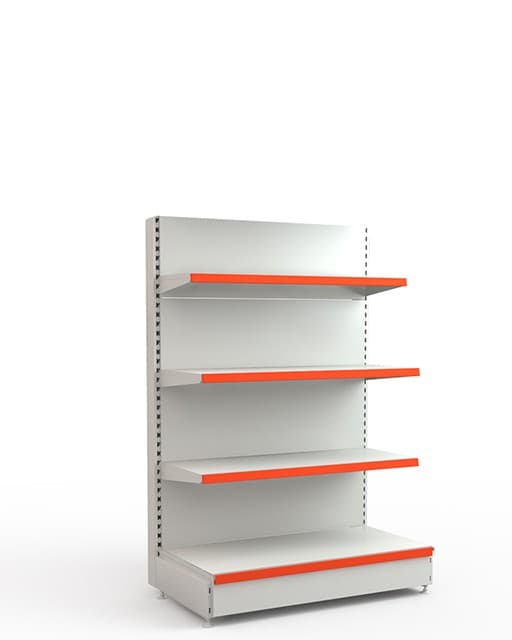 Стеллаж торговый пристенный средний