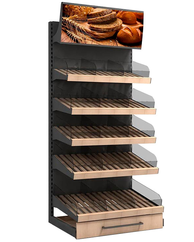 Стеллаж для хлеба и булок с фризом