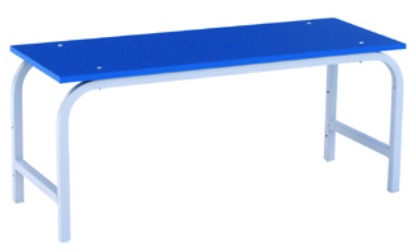 Скамья гардеробная 1000 ЛДСП (синяя)