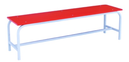 Скамья гардеробная 2000х350х450 ЛДСП (красная)