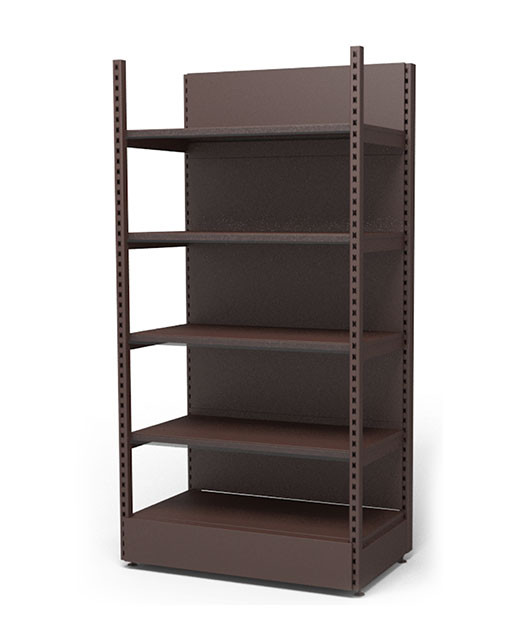 Стеллаж для алкоголя пристенный с передней стойкой