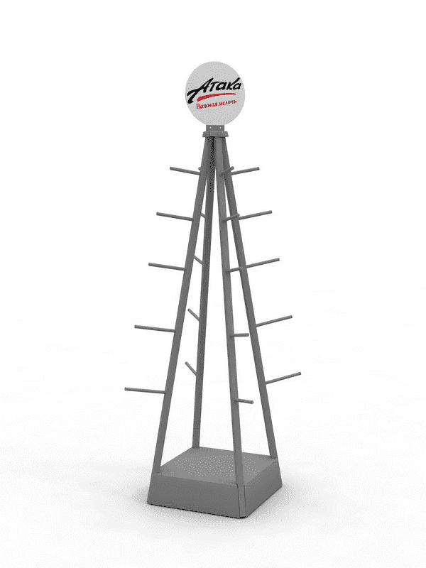 Металлическая стойка брендированная