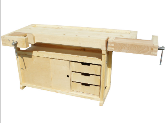 Верстак Люкс (бук-сосна) с тумбой 