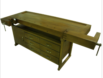 Верстак Люкс (береза) с тумбой "Престиж"