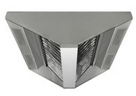 Зонт островной вытяжной длина 2600 мм