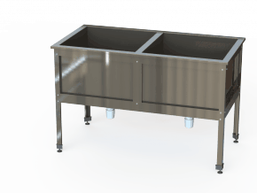 Ванна сварная 2-х секционная ВМС2-10/5Ц-Э