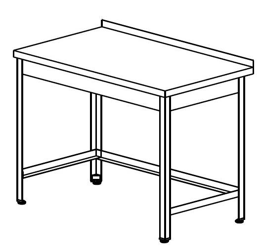Стол на нержавеющем уголке
