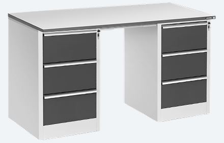 Стол рабочий КОНСТАНТ CP-15-7+ДР-03+ДР-03