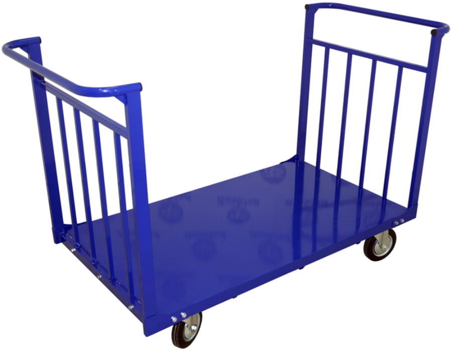 Тележка усиленная платформенная ТПУД 10 с двумя ручками