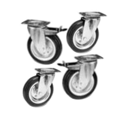 Комплект колес (2 - с тормозом) d 100мм - комплектующие для кроватей