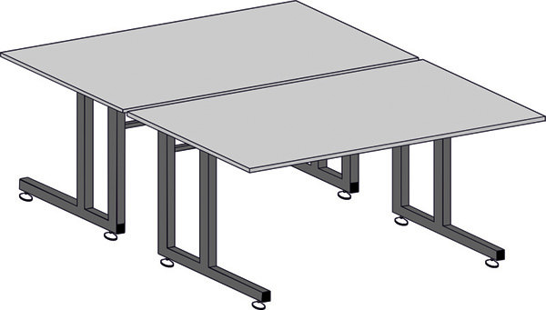 Стол рабочий С5-1500x750 Р островной
