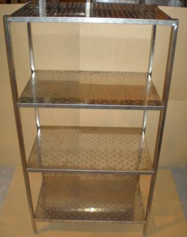 Стеллаж с 3-мя перфорированными полками СтУФ длина 1200 мм