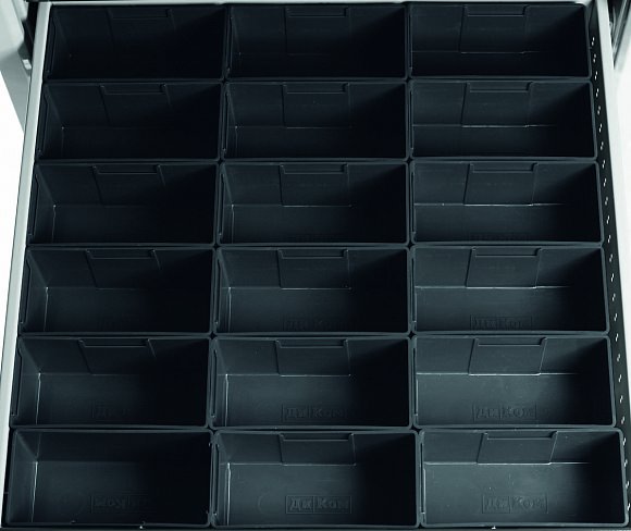  Лоток пластмассовый 75х150 ESD: Комплект-01 (18 шт.)