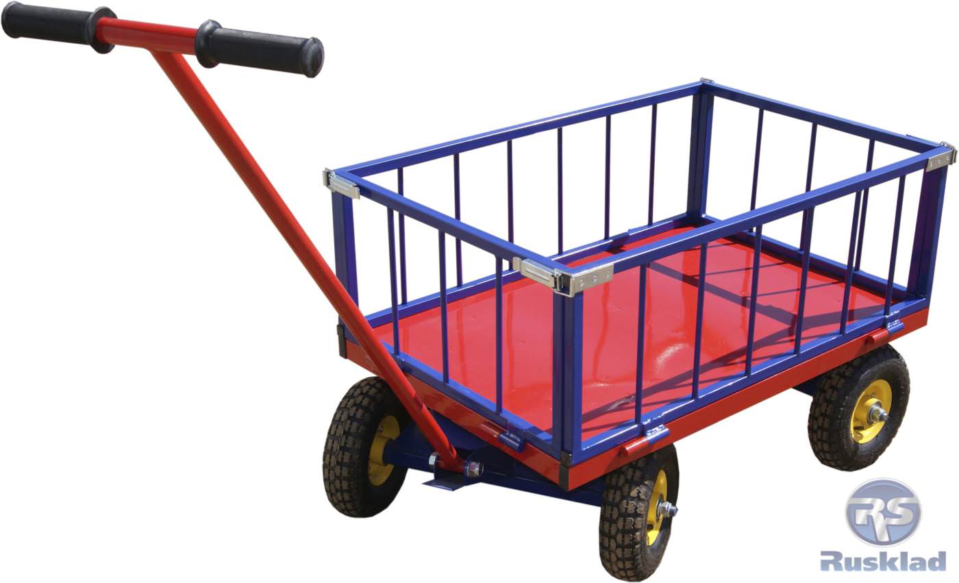 Тележка с поворотной осью и бортами ТПОБ 2 Т (600 х 900 х 320)