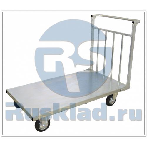 ТПУ-Ц5. Усиленная платформенная тележка с гальваническим покрытием
