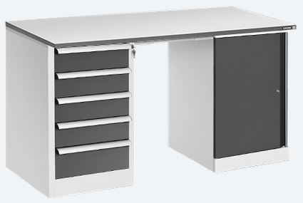 Стол рабочий КОНСТАНТ СР-15-7+ДР-05+ТМБ-01