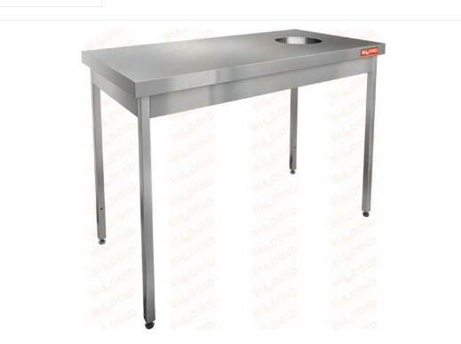Стол нержавеющий для сбора отходов НДСО-15/6