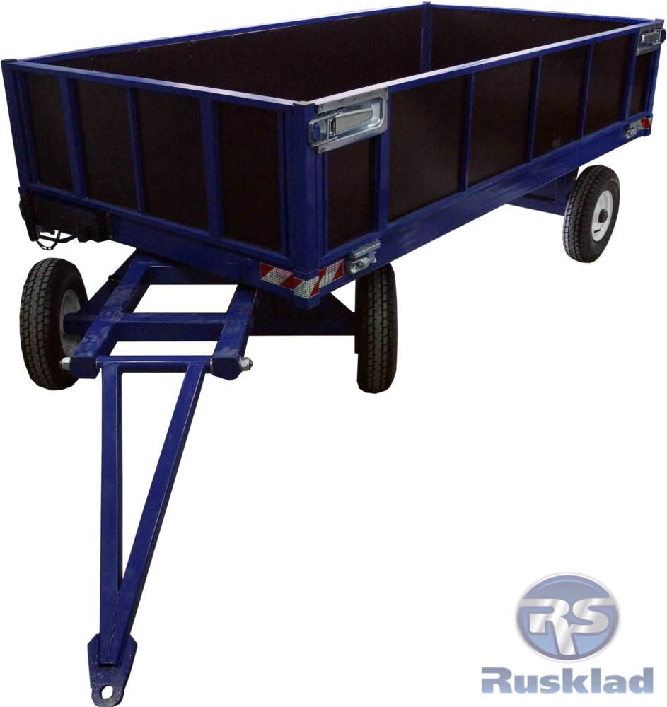 Телега большегрузная с фанерным настилом и цельным бортом БТ 2 ЦБ