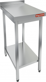 Стол пристенный с бортом и полкой НСО-6/7БП ЭН