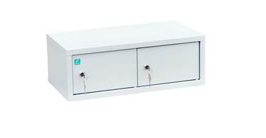 Индивидуальный шкаф кассира на 2 отделения горизонтальный (навесной)