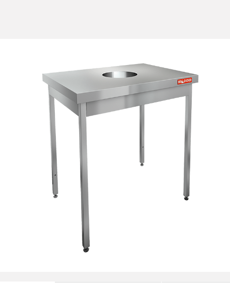 Стол нержавеющий для сбора отходов НДСО-6/6
