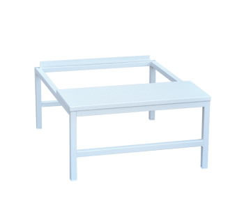 Подставка со скамьёй под шкаф (верх металл)