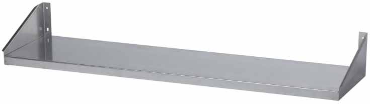 Полка настенная одноярусная сплошная длина 1300 мм