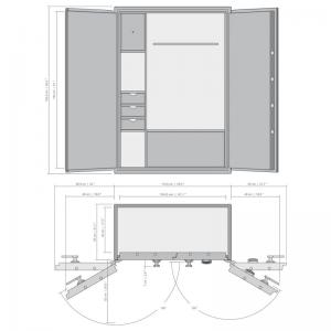 Сейф взломостойкий Stockinger GUN CABINET схема