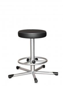 Промышленный табурет с регулируемой опорой для ног