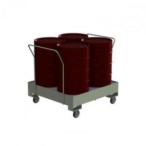 Поддон для хранения 4 бочек ПДБК-04-02 на колесах 1500х1500