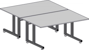 Стол рабочий С5-1200x750 Р островной