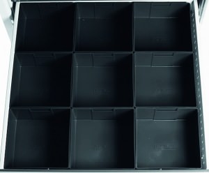 Лоток пластмассовый 150х150 ESD: Комплект-01 (9 шт.)