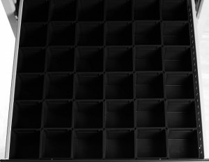  Лоток пластмассовый 75х75 ESD: Комплект-01 (36 шт.)