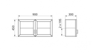 Шкаф навесной ДМ-6-002-01