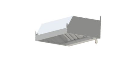 Зонт вытяжной пристенный ЗВП-10/10