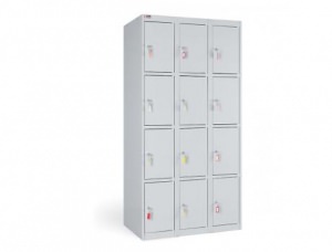 Металлический шкаф для одежды с закрытыми дверями КД-814 доп.