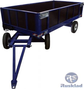 Телега большегрузная с фанерным настилом и цельным бортом БТ 1 ЦБ