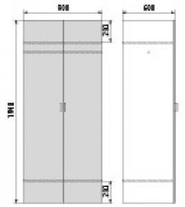 Медицинский Шкаф для одежды ДМ-4-001-29
