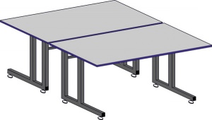 Стол рабочий антистатический С5-1200х650 Р островной ESD
