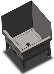 Поддон в уборочную угловой ПУУ-500/500
