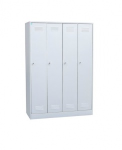 Четырехстворчатый разборный шкаф в раздевалку